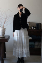 Vintage Black Silk Velvet Jacket