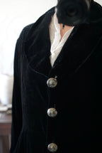Vintage Black Silk Velvet Jacket