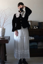 Edwardian Scalloped Embroidery Skirt