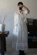 Edwardian Scalloped Embroidery Skirt