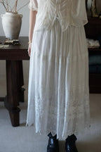 Edwardian Scalloped Embroidery Skirt