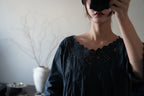Antique French Cotton Filet lace Long Dress