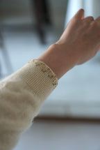 1950's Ivory Beaded Cardigan
