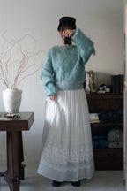 Edwardian Small Flower Embroidery Skirt