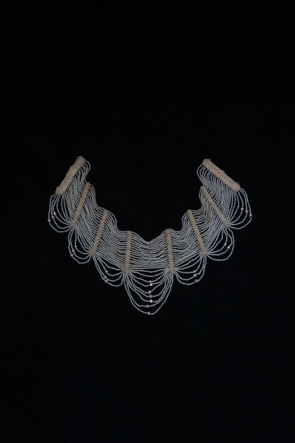 Victorian Glass Pearl Special Collar
