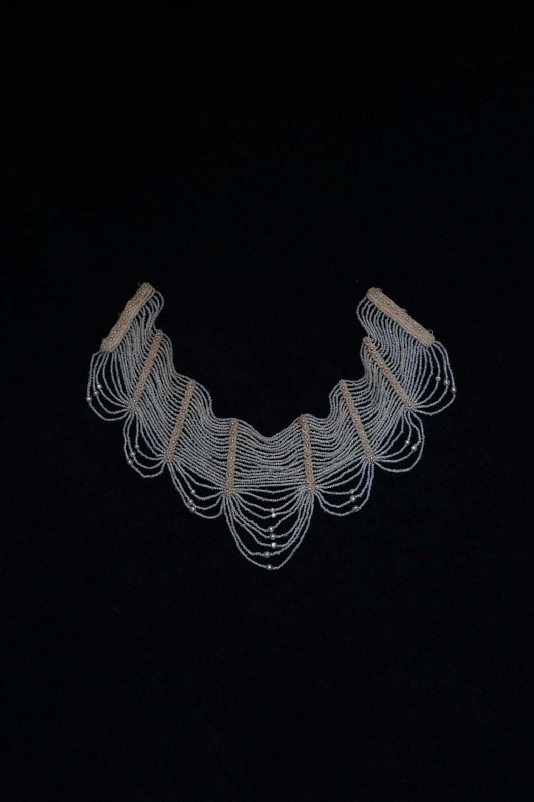 Victorian Glass Pearl Special Collar