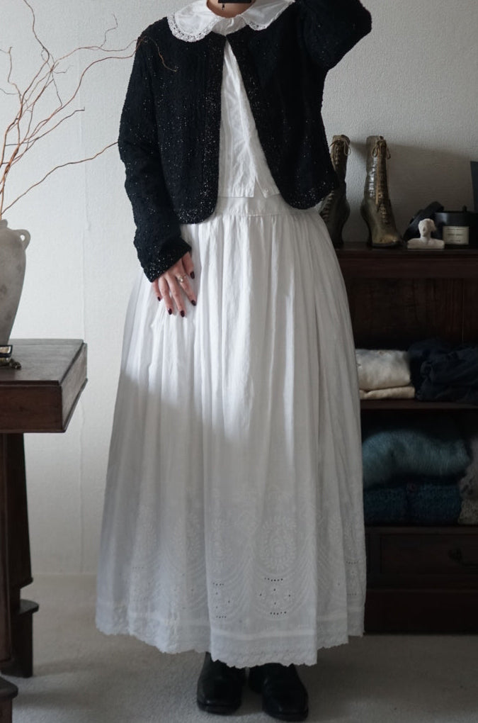 Antique Handmade Embroidery Skirt