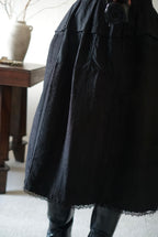 Antique French Handmade Linen Skirt