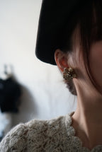 1950’s Original by Robert Rhinestone × Pearl Earrings