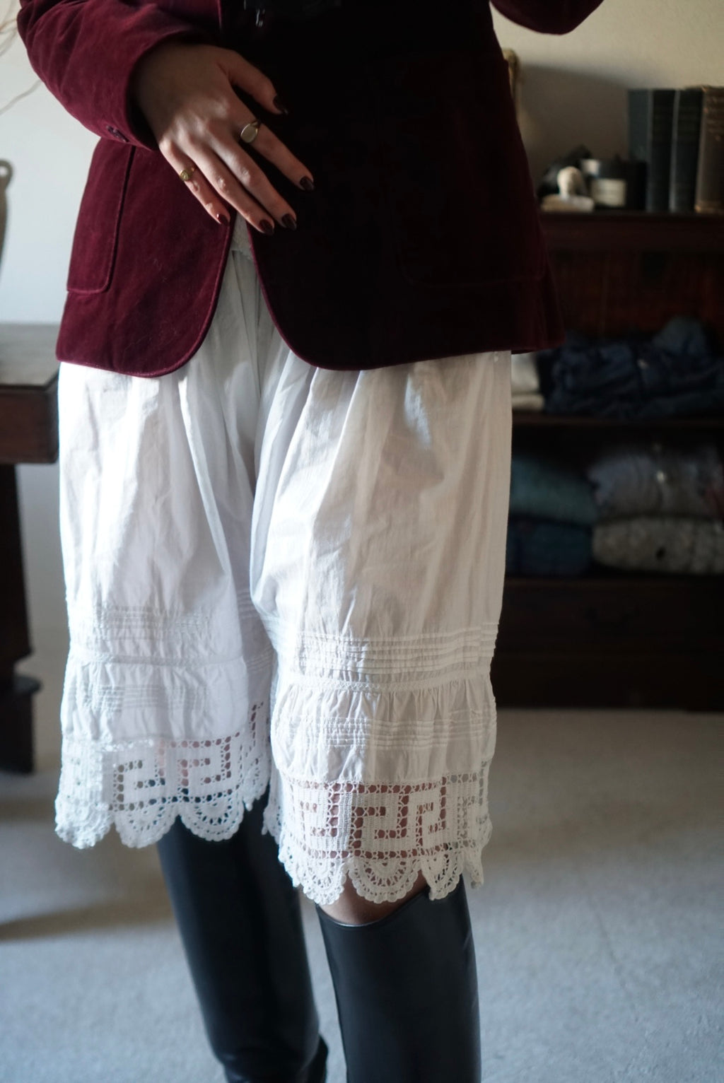 Edwardian Crochet Lace Pantaloons