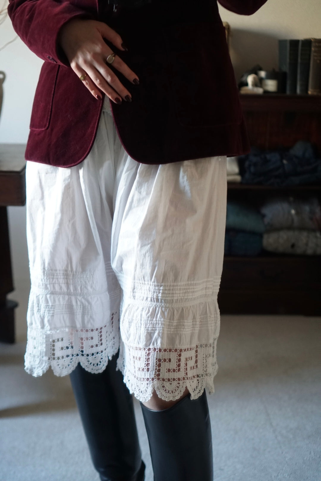 Edwardian Crochet Lace Pantaloons