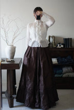 1880’s Victorian Brown Ruffle Skirt