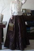 1880’s Victorian Brown Ruffle Skirt