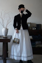 1900's Tatting Lace Long Skirt