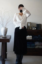 1900's Silk Velvet Tight Skirt