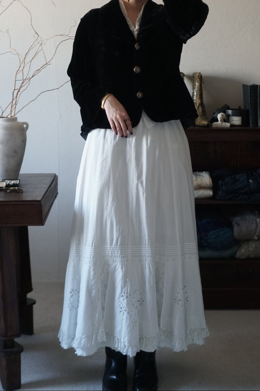 Edwardian Cutwork Lace Skirt