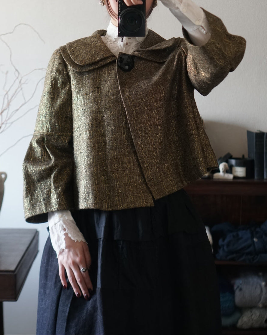 Vintage Big Collar Flare Jacket