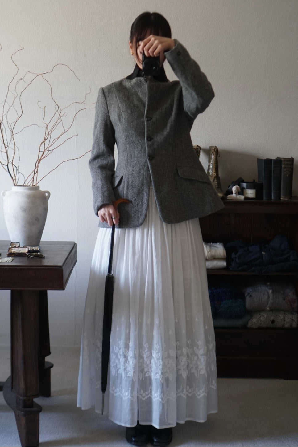 1950's Amber Hand×Black Umbrella