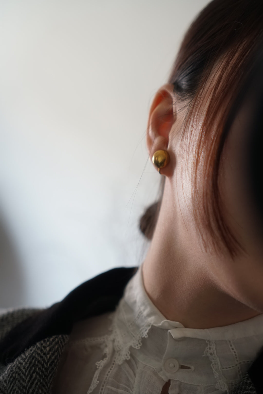Vintage Gold Ball Earrings