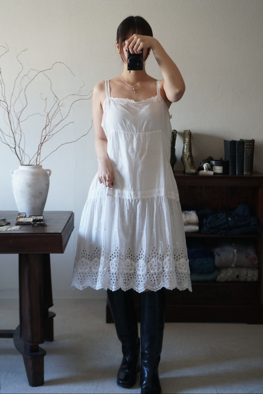 1910's Lace and Embroidery Nighty