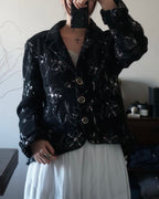 Vintage Floral with Sequins Jacket