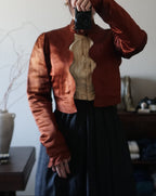 Victorian Orange Silk Jacket