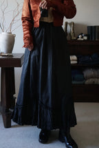 Victorian Mourning Black Skirt