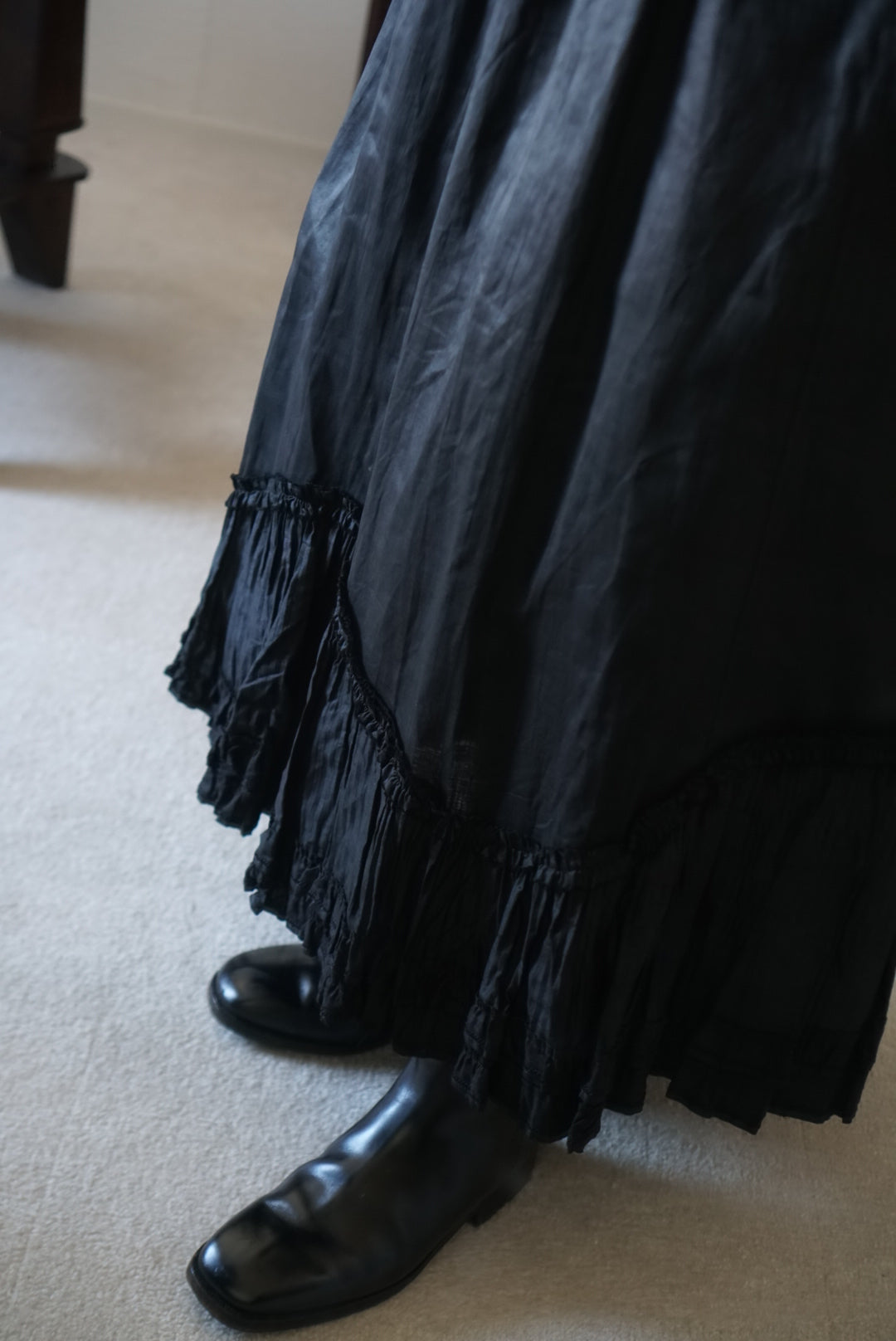 Victorian Mourning Black Skirt