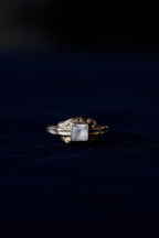 Edwardian 10K Pinky Ring with Glass Stone