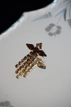 Vintage Amber Cascade Brooch
