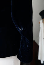 1930's Blue Silk Velvet Jacket