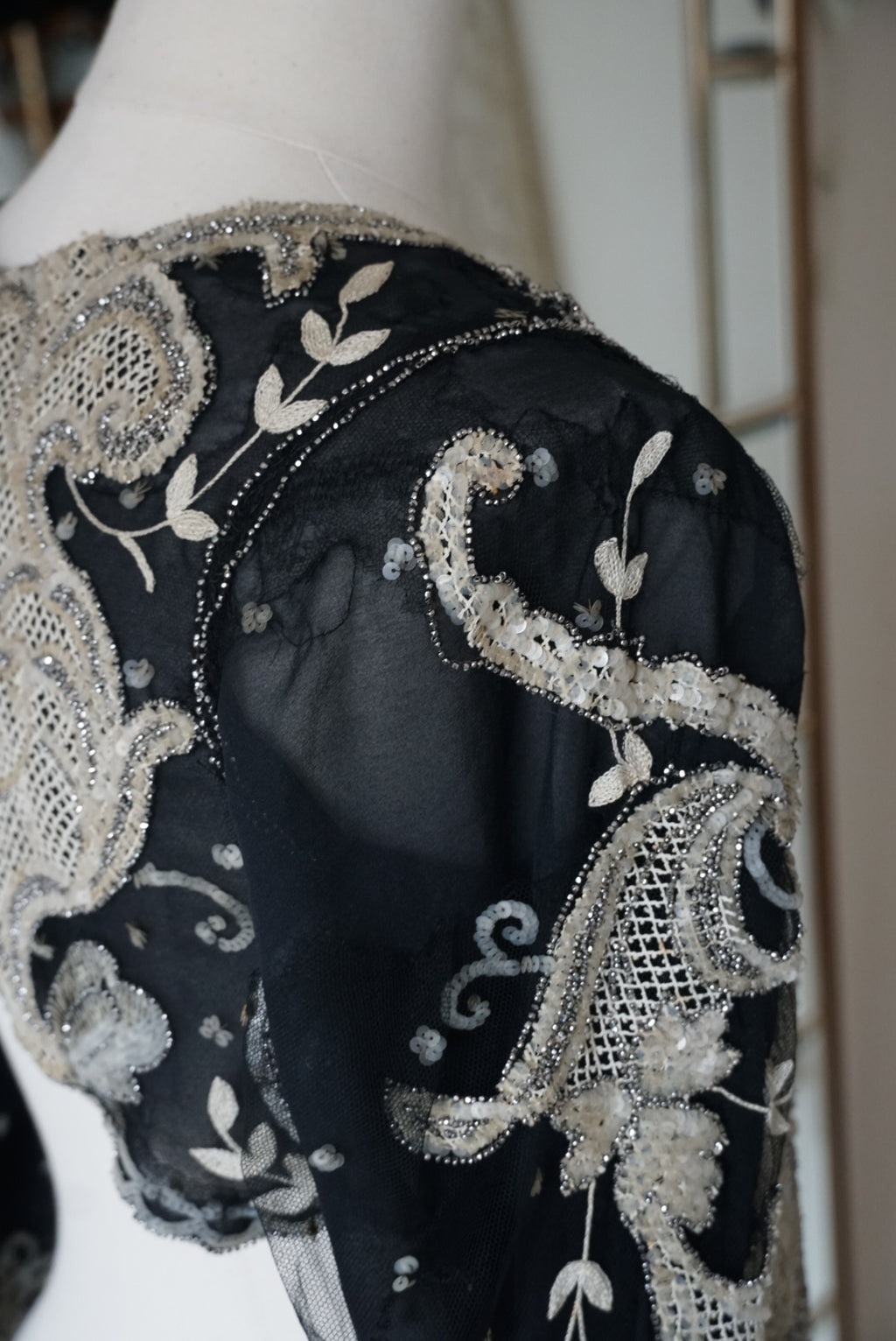 Edwardian Sequins×Beads Bolero