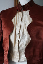 Victorian Orange Silk Jacket