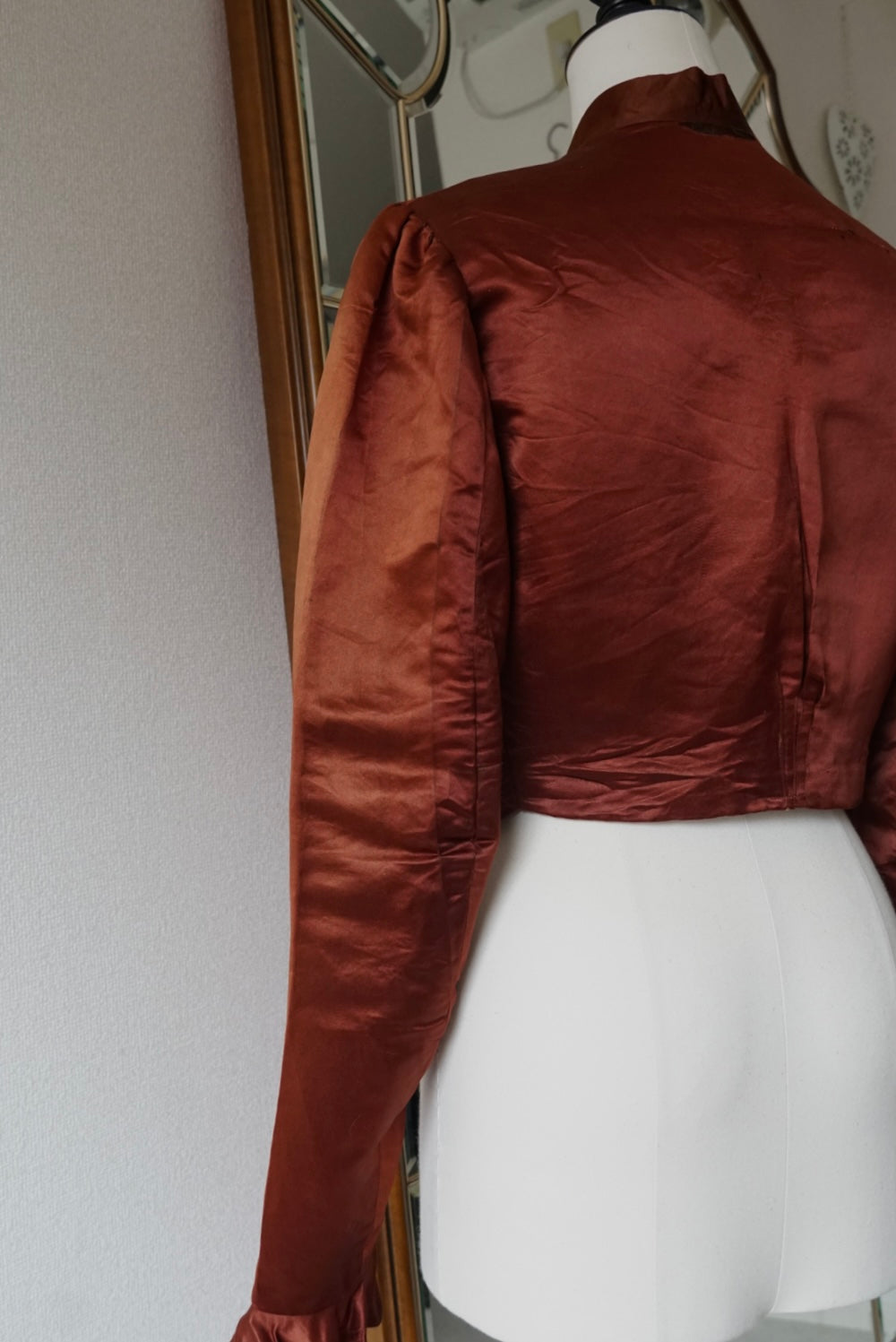 Victorian Orange Silk Jacket