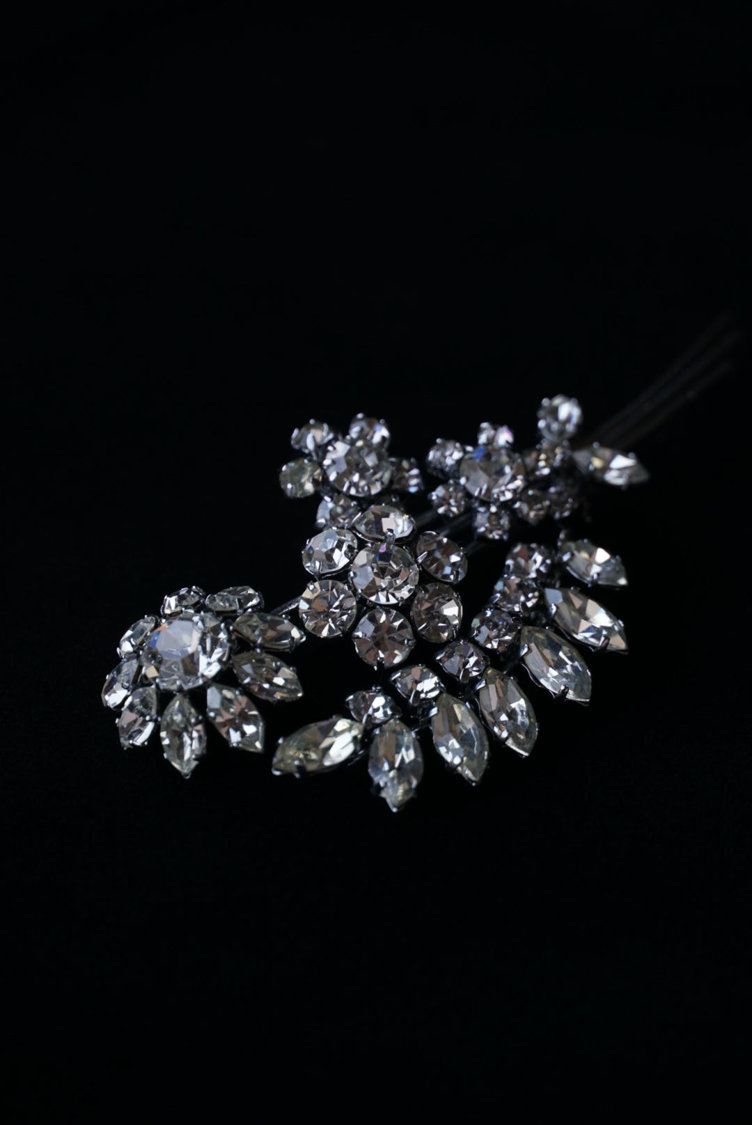 Vintage Glass Bouquet Brooch