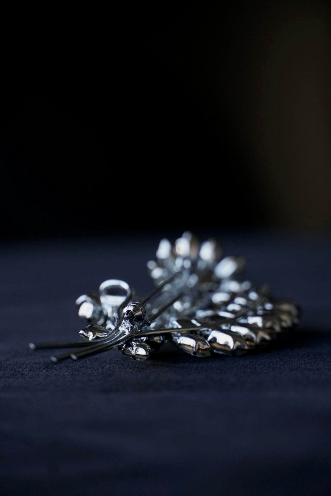 Vintage Glass Bouquet Brooch