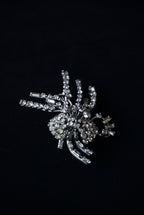 Vintage Glass Flower Spray Brooch