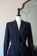 1940's Classic Black Tailored Jacket