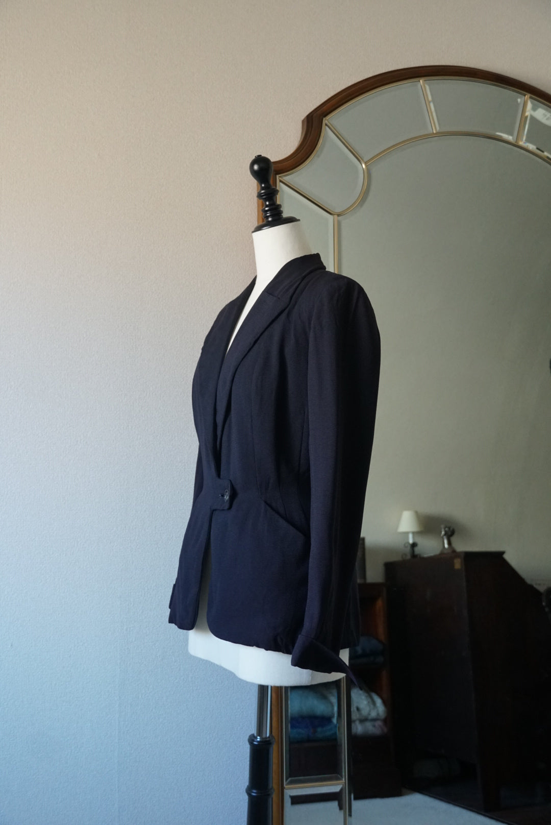 1940's Classic Black Tailored Jacket