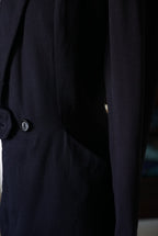 1940's Classic Black Tailored Jacket