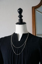 1920's Cut Glass Long Necklace