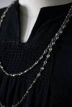 1920's Cut Glass Long Necklace