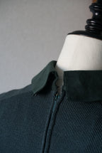 1970's Rib Knit×Suede Dress
