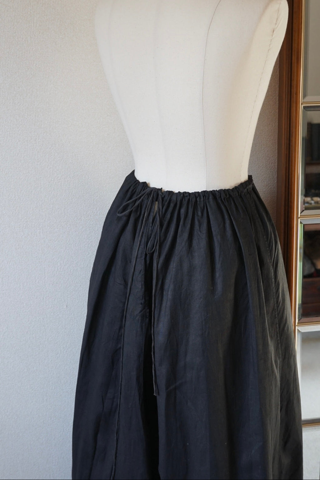 Victorian Mourning Black Skirt