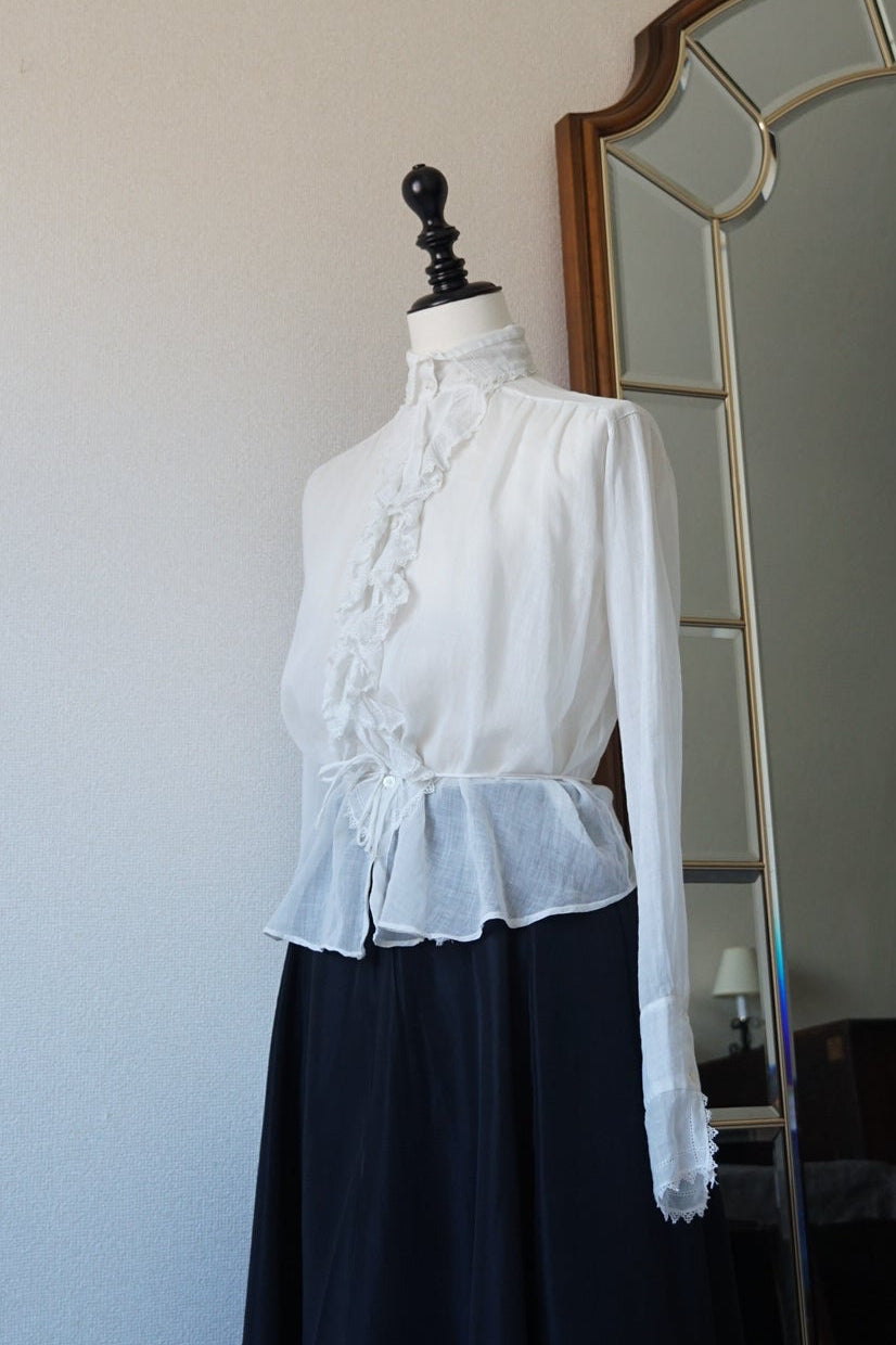 Edwardian Ruffle Front Blouse