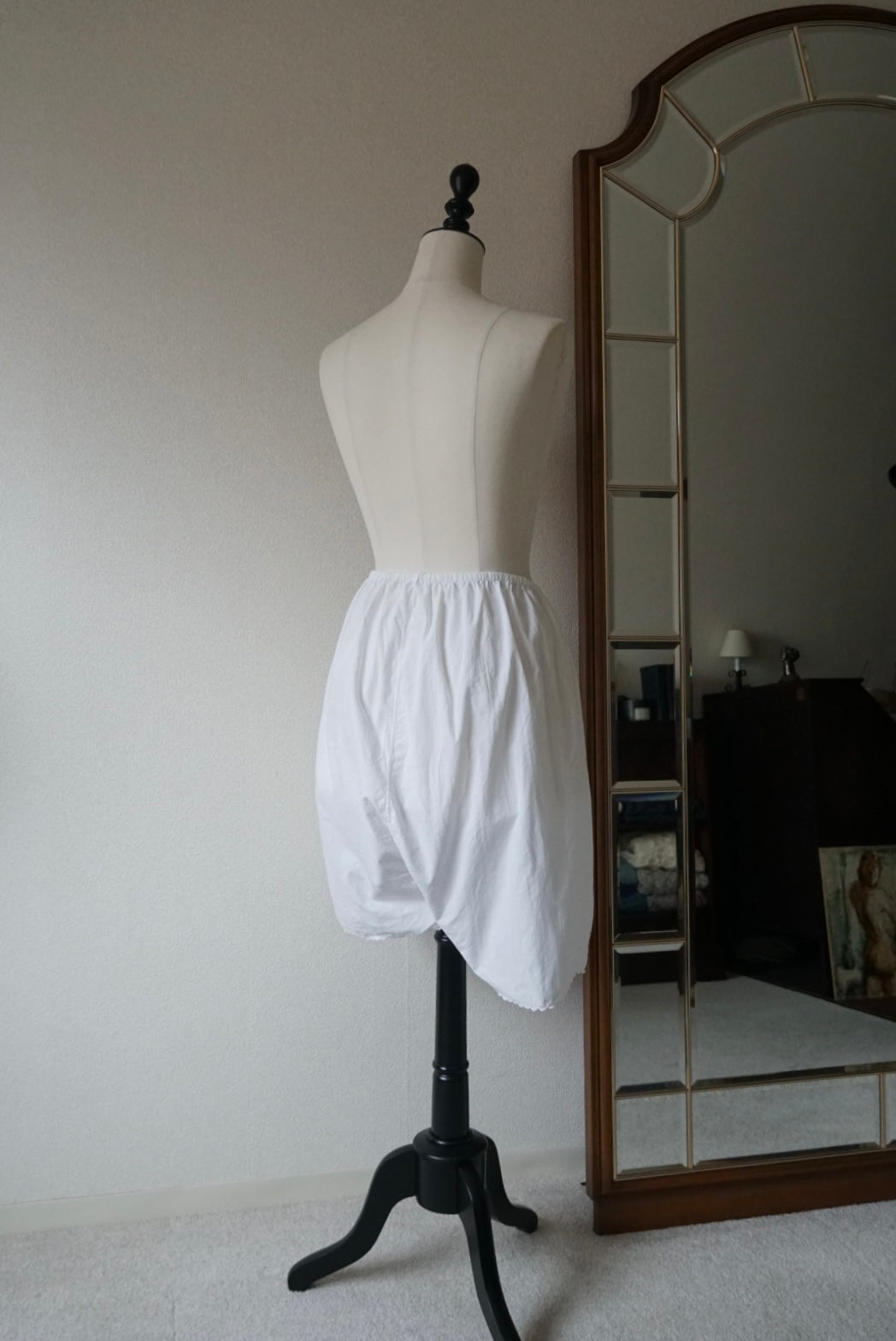 Antique French "geometric patterns" Lace Petticoat