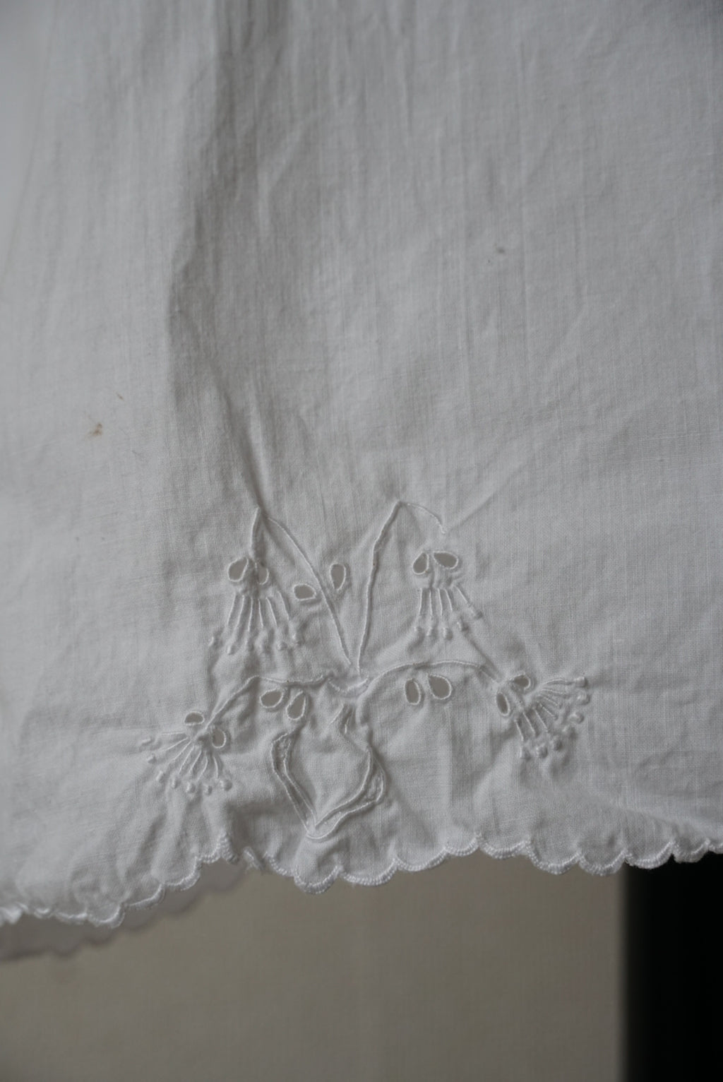 Antique French "lily of the valley" Lace Petticoat