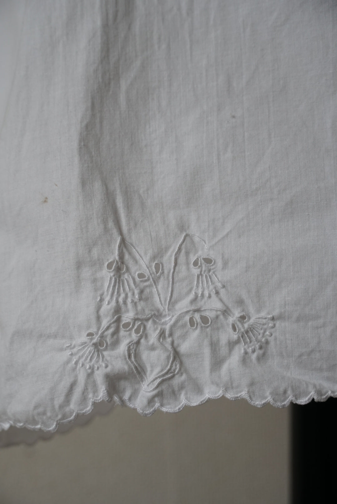 Antique French "lily of the valley" Lace Petticoat