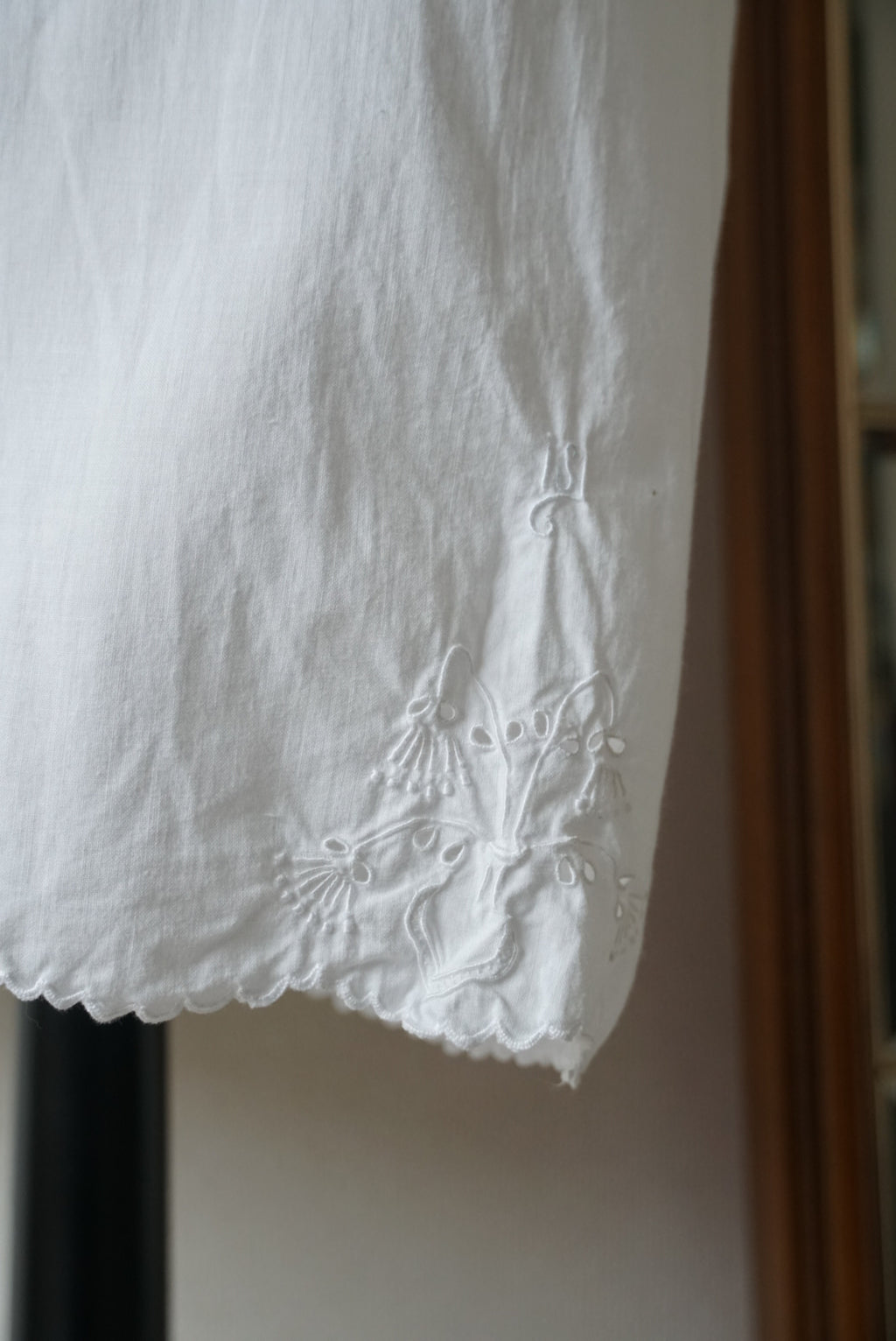 Antique French "lily of the valley" Lace Petticoat