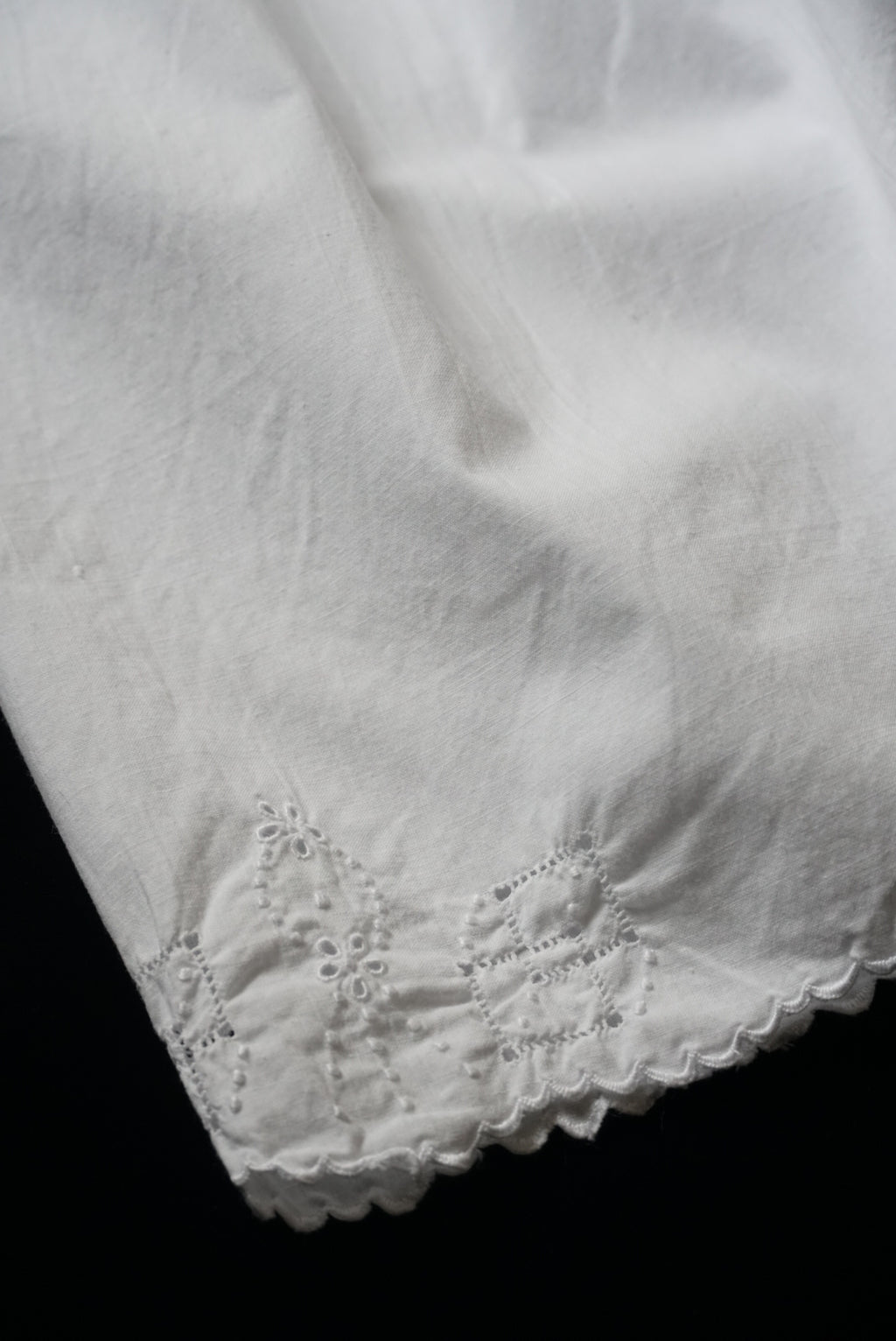 Antique French "geometric patterns" Lace Petticoat